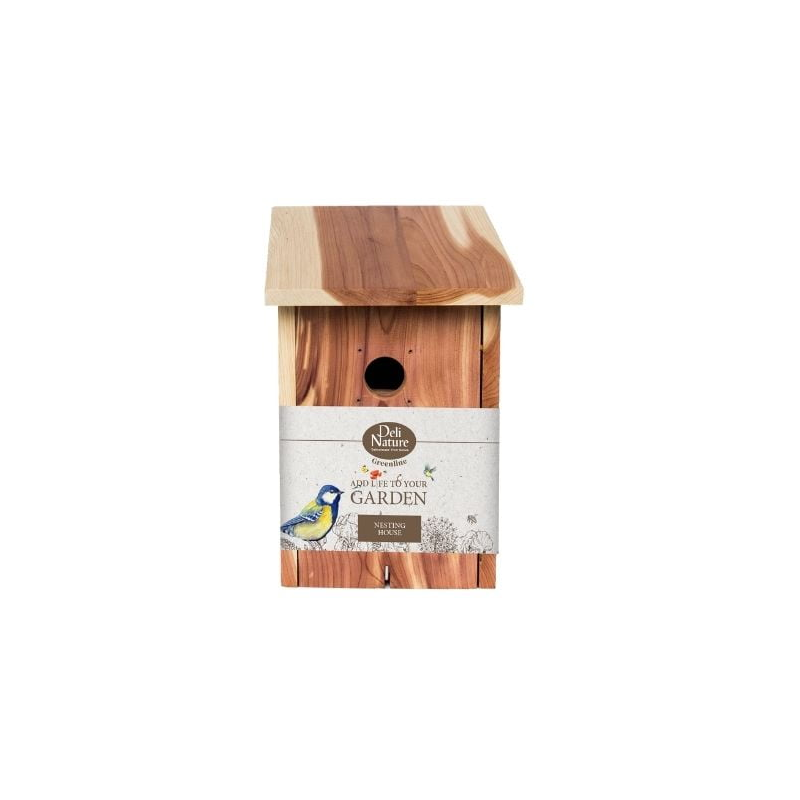 DN GREENLINE NESTING HOUSE (4) / DOMEK LĘGOWY Z DREWNA CEDROWEGO