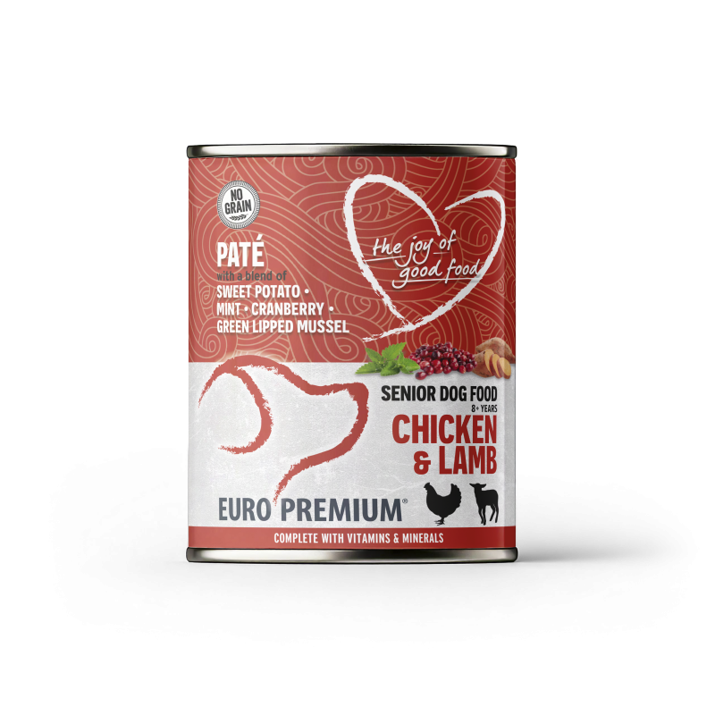 EP PATE SENIOR CHICKEN  LAMB 400G (6) /PUSZKA MOKRA KARMA DLA SENIORA KURCZAK JAGNIĘCINA