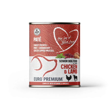 EP PATE SENIOR CHICKEN  LAMB 400G (6) /PUSZKA MOKRA KARMA DLA SENIORA KURCZAK JAGNIĘCINA