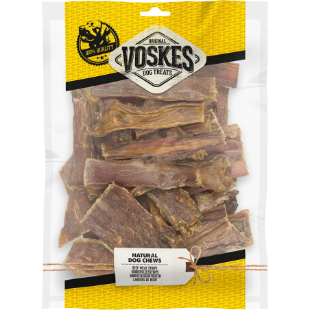 VOSKES BEEF MEAT STRIPS 0,1KG (12) / PASKI MIĘSA WOŁOWEGO