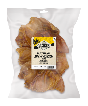 VOSKES PIG EARS 10 SZT.(20) / USZY WIEPRZOWE