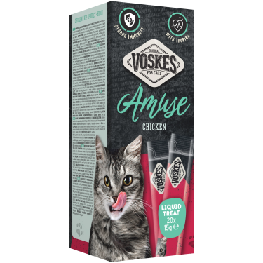 VOSKES LIQUID TREAT CHICKEN 20x15GR / PŁYNNY PRZYSMAK Z KURCZAKIEM
