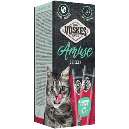 VOSKES LIQUID TREAT CHICKEN 20x15GR / PŁYNNY PRZYSMAK Z KURCZAKIEM