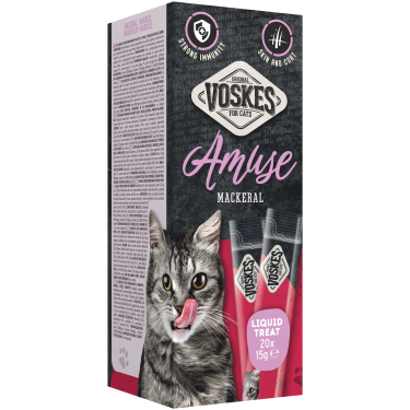 VOSKES LIQUID TREAT MACKERAL 20x15GR / PŁYNNY PRZYSMAK Z MAKRELI