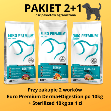 PAKIET Euro Premium Funkcjonal 2+1 10kg / DERMA DIESTION STERILIZED