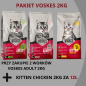 PAKIET Voskes kot sucha karma 2+1 2kg / KITTEN ADULT CHICKEN SALMON