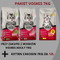 PAKIET Voskes kot sucha karma 2+1 7kg / KITTEN ADULT CHICKEN SALMON