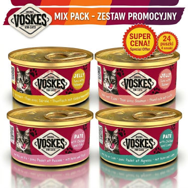 copy of PAKIET MIX SMAKÓW VOSKES PUSZKA 24X85G