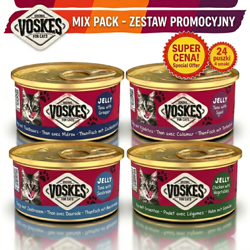 PAKIET MIX SMAKÓW VOSKES PUSZKA 24X85G - 4