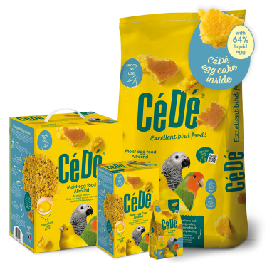 CéDé EGG FOOD MOIST ALLROUND 10KG (1) / POKARM JAJECZNY WILGOTNY DLA  PTAKÓW OZDOBNYCH