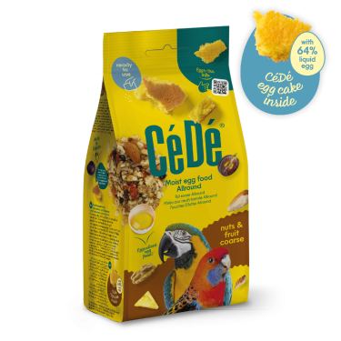 CéDé EGG FOOD MOIST ALLROUND NUTS & FRUIT COARSE 0,2 KG (5) / POKARM JAJECZNY Z ORZECHAMI I OWOCAMI