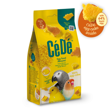 CéDé EGG FOOD MOIST ALLROUND 100% EGG CAKE 120G (5) / POKARM JAJECZNY WILGOTNY 100% CIASTO JAJECZNE