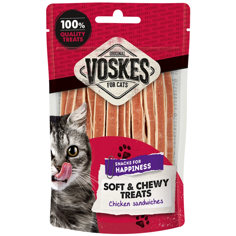 VOSKES CHICKEN SANDWICHES 60G (10) / MIĘKKA KANAPKA Z KURCZAKIEM