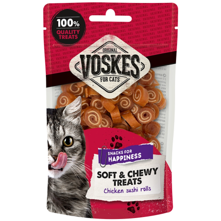 VOSKES CHICKEN SUSHI ROLLS 60G (10) / ROLKI SUSHI Z KURCZAKA