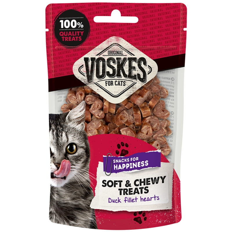 VOSKES DUCK FILLET HEARTS 60G (10) / SERCA Z FILETA KACZKI