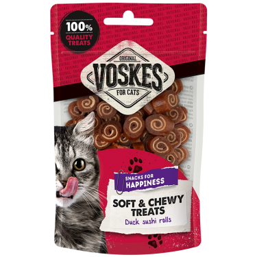 VOSKES DUCK SUSHI ROLLS 60G (10) / ROLKI SUSHI Z KACZKI