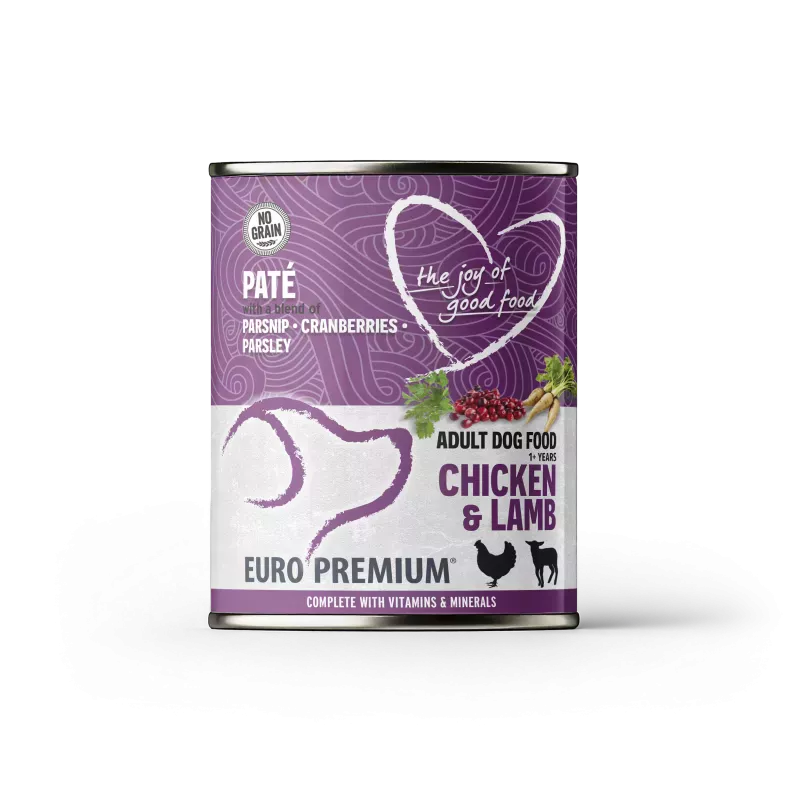 EP PATE ADULT CHICKEN  LAMB 400G (6) / PUSZKA MOKRA KARMA DLA PSA KURCZAK  JAGNIĘCINA