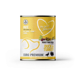 EP PATE ADULT DUCK  TURKEY 400G (6) /  PUSZKA MOKRA KARMA DLA DOROSŁEGO PSA KACZKAINDYK