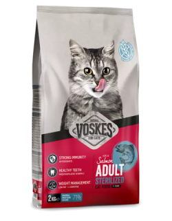 VOSKES ADULT STERILIZED SALMON 2KG (6) / DOROSŁY KOT STERYLIZOWANY Z ŁOSOSIEM