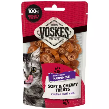 VOSKES CHICKEN SUSHI ROLLS 60G (10) / ROLKI SUSHI Z KURCZAKA