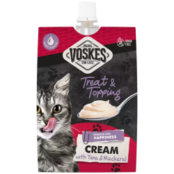 VOSKES CREAM WITH TUNA AND MACKERAL 90G (15) / KREM DLA KOTA Z TUŃCZYKIEM I MAKRELĄ
