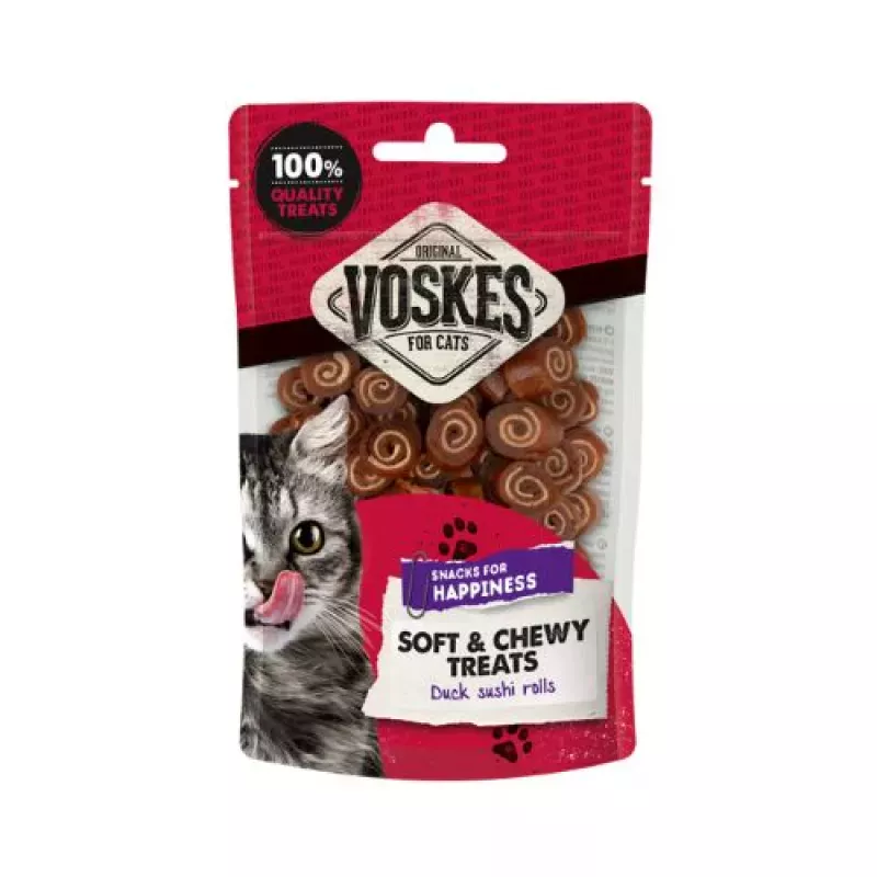 VOSKES DUCK SUSHI ROLLS 60G (10) / ROLKI SUSHI Z KACZKI