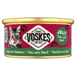 VOSKES JELLY TUNA WITH BEEF 85G (24) / PUSZKA TUŃCZYK Z WOŁOWINĄ W GALARETCE