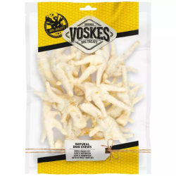 VOSKES PUFFED CHICKEN FEET 0,3KG (12) \ KURZE ŁAPKI BIAŁE