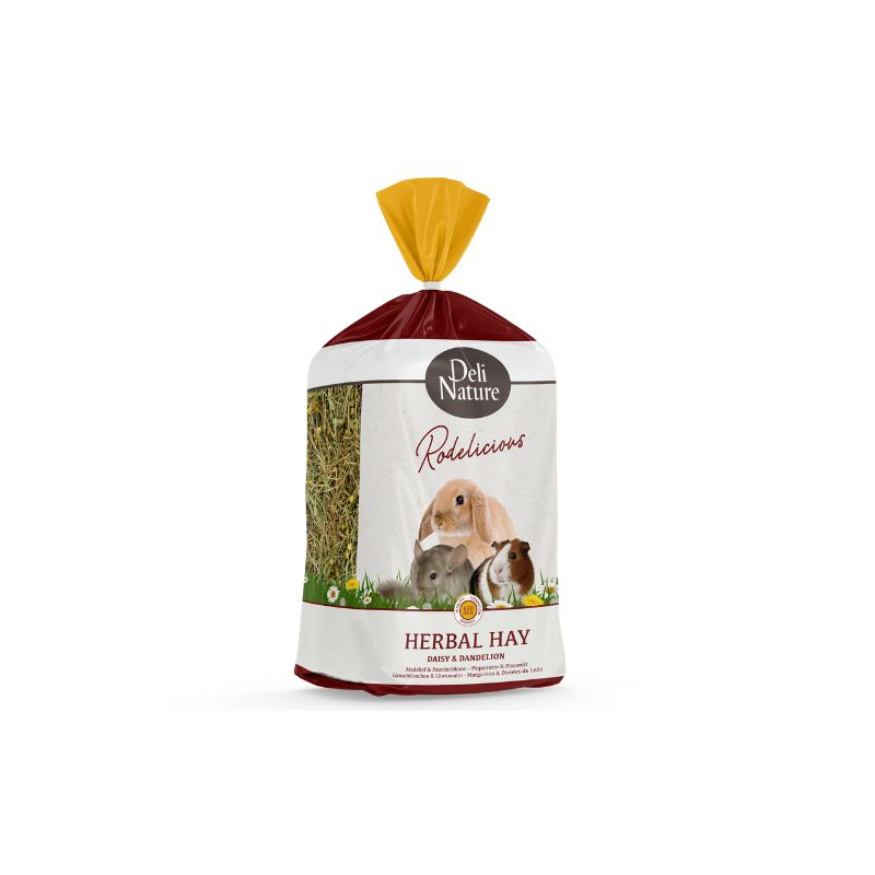 DN RODELICIOUS HERBAL HAY DAISY  DANDELION 600G (6) / SIANKO ZIOŁOWE STOKROTKA I MINSZEK LEKARSK